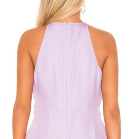 Parker 'Sally' Purple Silk Wrap Waist High Neck Cami NWT - Picture 4 of 9